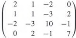 Find an L D VT factorization of the following symmetric