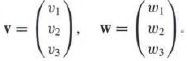 The cross product between vectors in R3 is defined by