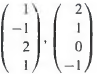 Find the orthogonal projection of
v = (1, 2, - 1,