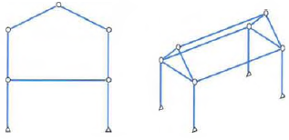Answer Exercise 6.3.8 for the illustrated two- and three-dimensional houses.