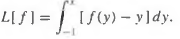 Which of the following define linear operators on the vector