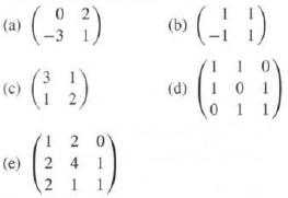 Decompose the following matrices into a product of elementary matrices.