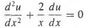 Solve the following Euler differential equations:
(a) x2u