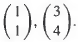 A matrix A has eigenvalues -1 and 2 and associated