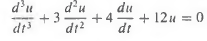 (a) Convert the third order equation
(b) Solve the equation directly,