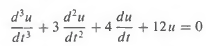 Solve the third order equation
by converting it into a first