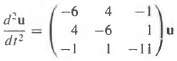 Find the general solution to the following second order systems:
(a)
(b)
(c)
(d)