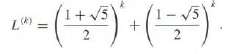 The Ath Lucas number is defined as
(a) Explain why the