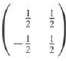 Which of the listed coefficient matrices defines a linear iterative