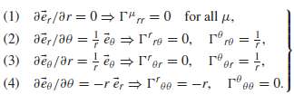 Prove that RÎ±Î²Î¼Î½ = 0 for polar coordinates in the