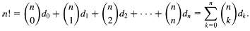 Give a combinatorial argument to verify that for all n