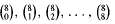 Find generating functions for the following sequences. [For example, in