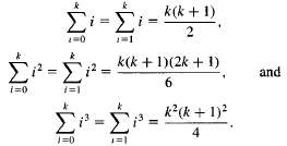 Use the following summation formulas to simplify the expression for