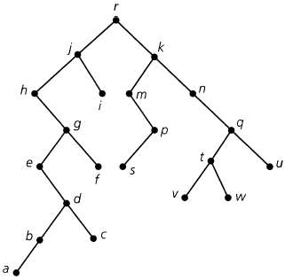 For the tree shown in Fig. 12.30, list the vertices