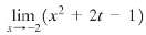 In problems 1-6, find the indicated limit.
1. 
2.
3.
4.
5.
6.