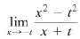 In problem 1-5, fin the indicated limit. In most cases,