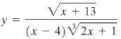 In problems, find dy / dx by logarithmic differentiation 
(a)
(b)