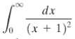 In Problems 19-38, evaluate the given improper integral or show