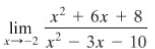 In problem 1-24, find the indicated limit Make sure that