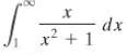 Which of the improper integrals converge?
1. 
2. 
3.
4.
5.
6.