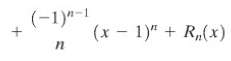 If f(x) = 1n x, then f(n) (x) = (-1)n-1