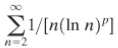 For what values of p does 
Converge? Explain.
