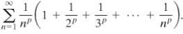 Give conditions on p that determine the convergence or divergence