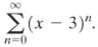 Find the sum s(x) of 
What is the convergence set?