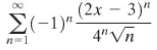 Find the convergence set for each series?(a) (b)