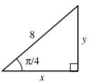 In Problems 1-2, determine the values of x and y?1.