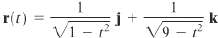 State the domain of each of the following vector-valued functions:
a.