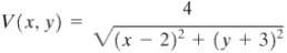 If V(x, y) is the voltage at a point (x,