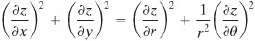 Let z = ((x, y), where x = r cos