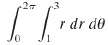 In Problems 1-3, an iterated integral in polar coordinates is
