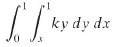 In Problems 1-3, an iterated integral is given either in