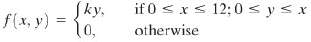 Suppose that the random variables (X, Y) have joint PDF
Find