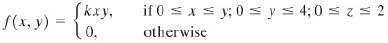 Suppose that the random variables (X, Y, Z) have joint