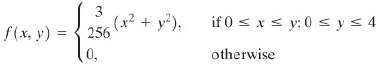 Suppose that the random variables (X, Y) have joint PDF
Find