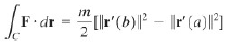 Suppose that an object of mass m is moved along