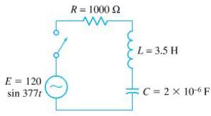Using Figure 8, find the steady-state current s a function