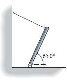 A trap door, of length and width 1.65 m, is