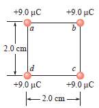 Find the electric field and the potential at the center