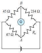 The Wheatstone bridge is a circuit used to measure unknown