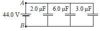 (a) Find the equivalent capacitance between points A and B
