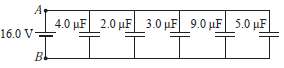 (a) Find the equivalent capacitance between points A and B