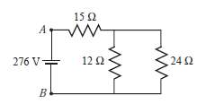 (a) What is the equivalent resistance between points A and