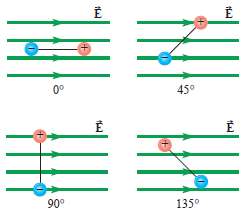 The magnetic forces on a magnetic dipole result in a