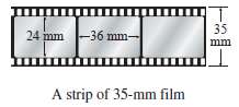 If a slide of width 36 mm (see the figure