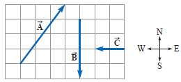 In the drawing, what is the vector sum of forces