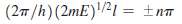 For the case E = 0 of a particle in